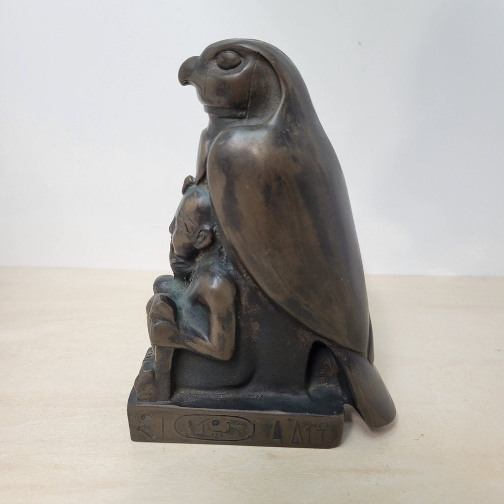 Egyptian Horus Falcon Statue Sculpture Pharaoh Ancient Style Decor